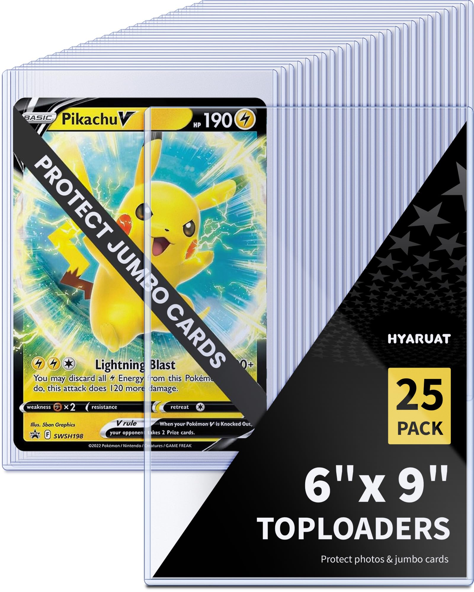 Amazon.com : HYARUAT 6x9 Toploader - Rigid Clear PVC Sleeves for